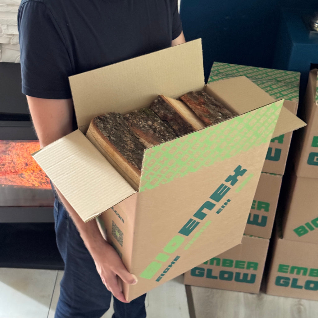 Legna di quercia essiccata in forno