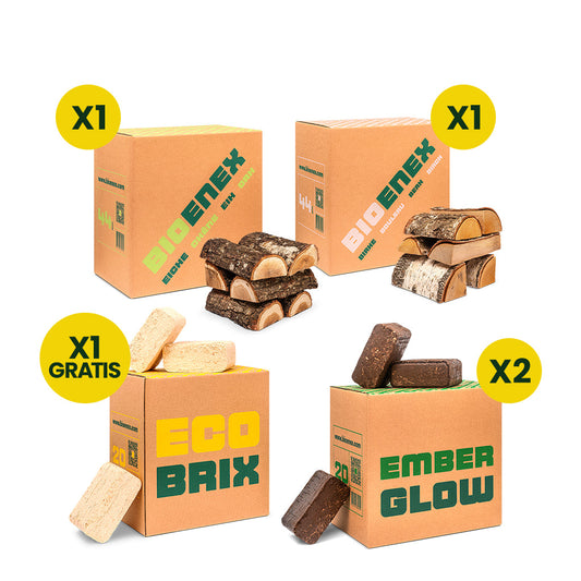 Pacchetto legno duro e bricchette